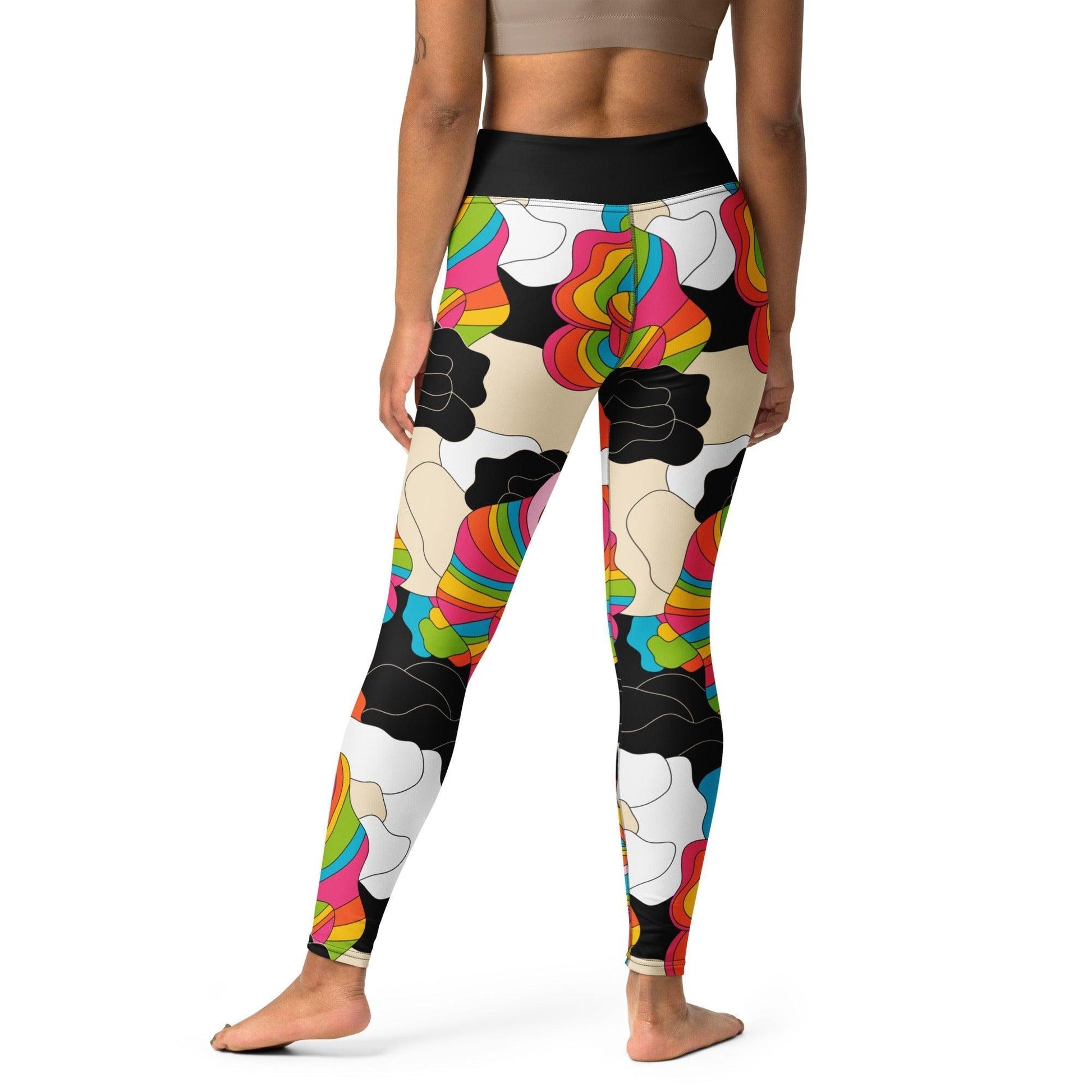 RAINBOW POPPY - 2 - Yoga Leggings - SHALMIAK