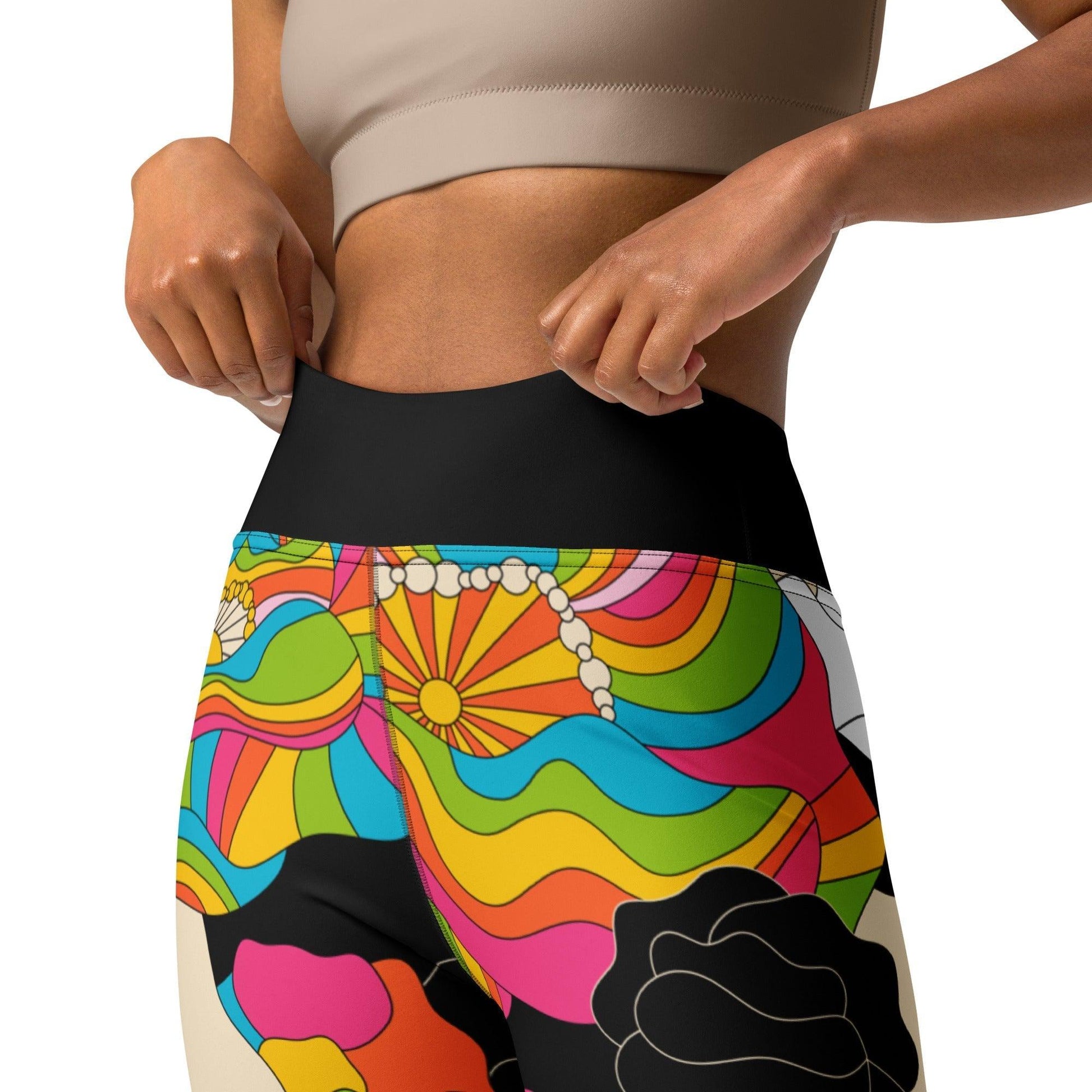 RAINBOW POPPY - 2 - Yoga Leggings - SHALMIAK