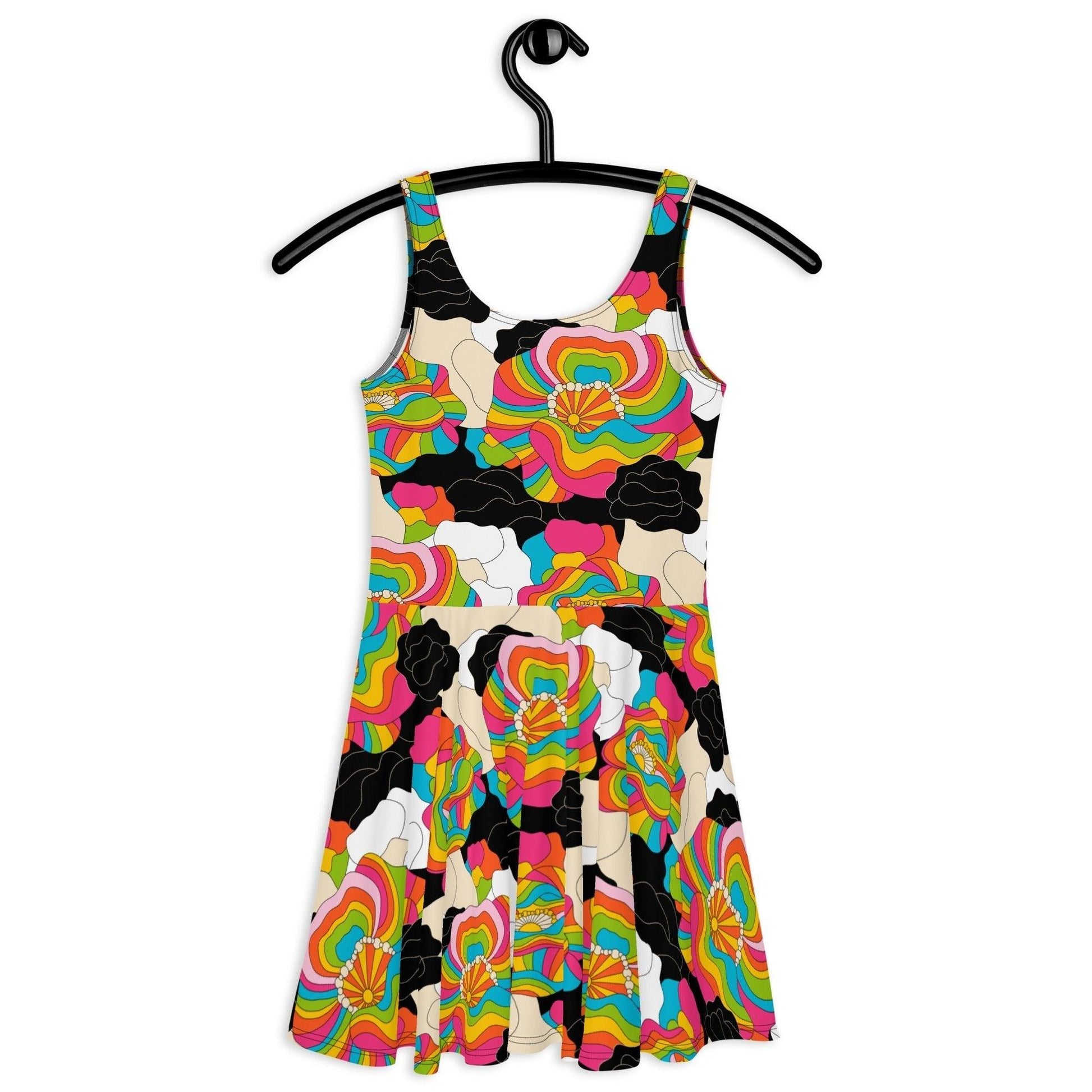 RAINBOW POPPY - Skater Dress - SHALMIAK