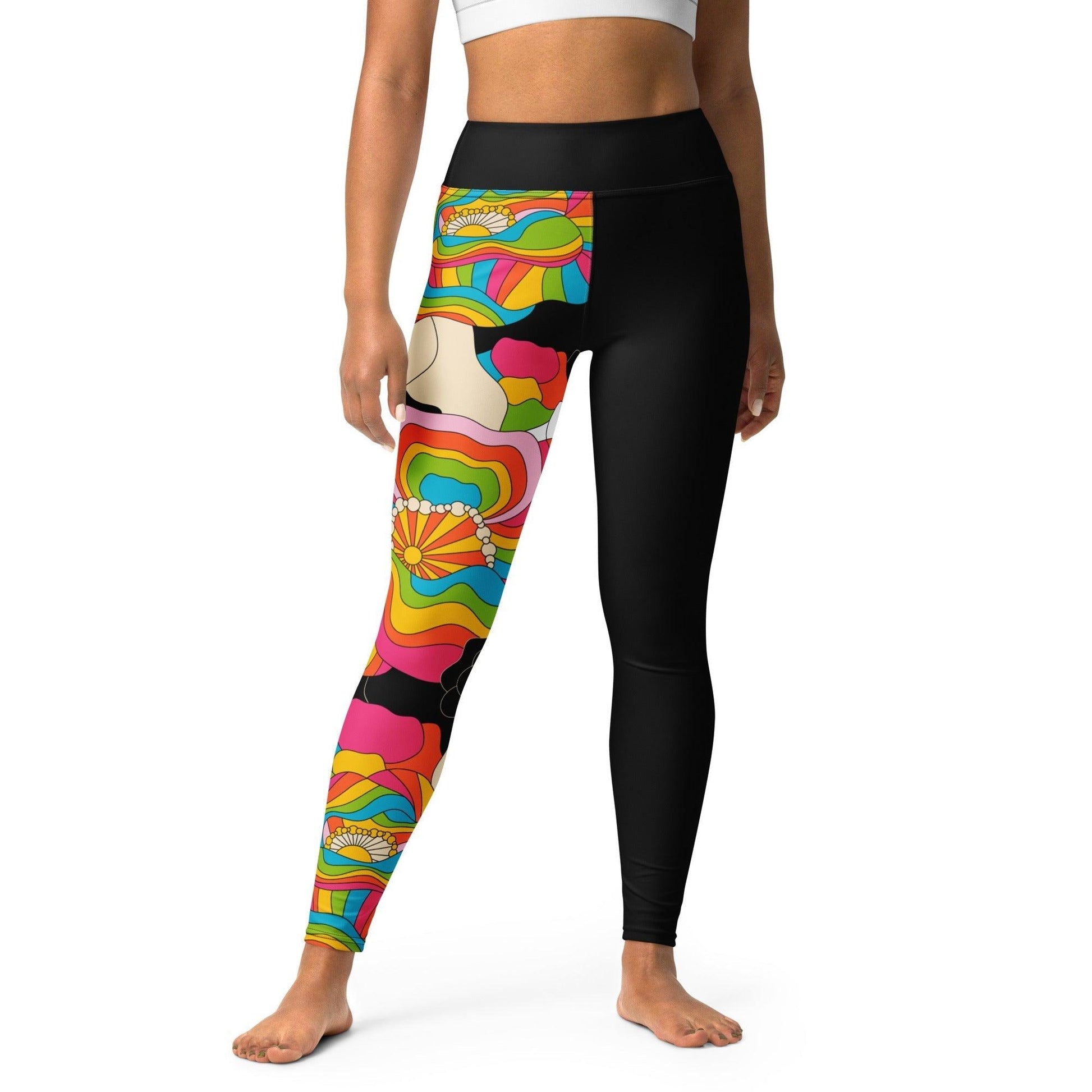 RAINBOW POPPY - Yoga Leggings - SHALMIAK