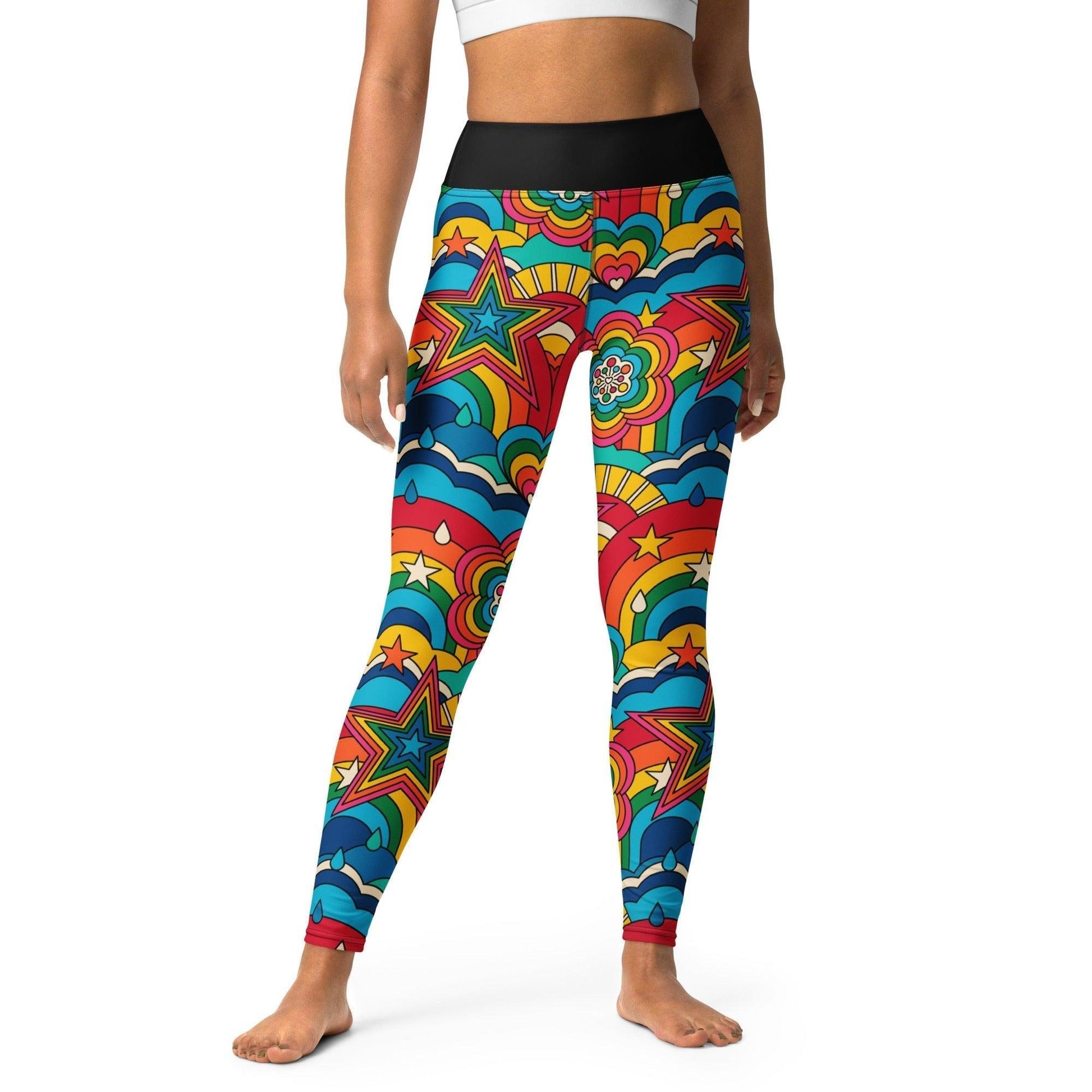 RAINBOW RAVE - 2 - Yoga Leggings - SHALMIAK