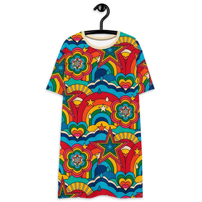 RAINBOW RAVE - T-Shirt Dress - SHALMIAK
