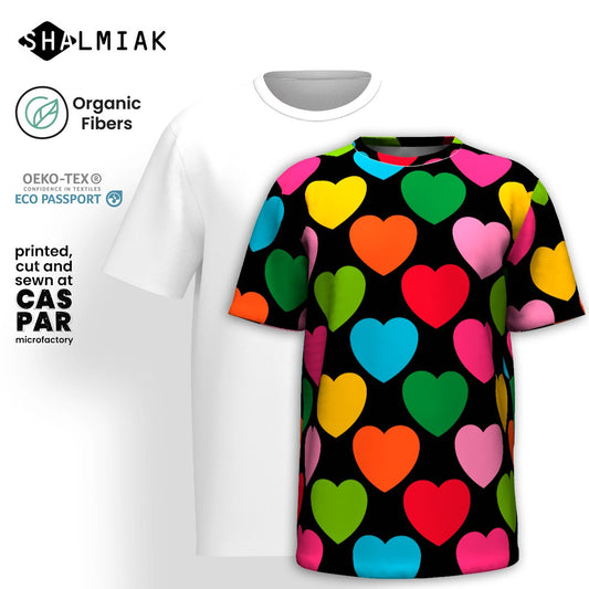 ELLIE LOVE mixblack - T-shirt (organic cotton) - SHALMIAK