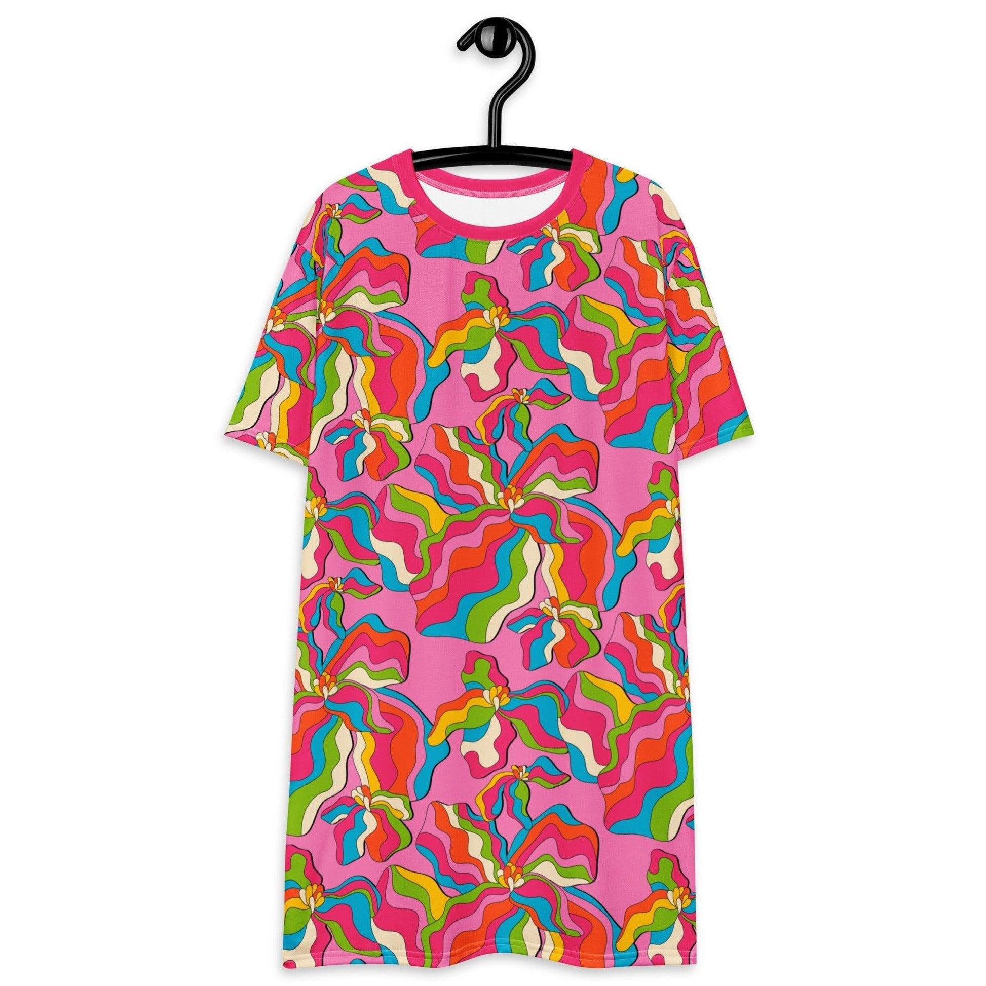 T-Shirt Dress - SASSY IRIS pink