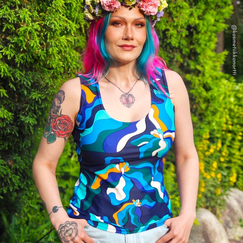 SASSY IRIS purple - Tank Top - SHALMIAK