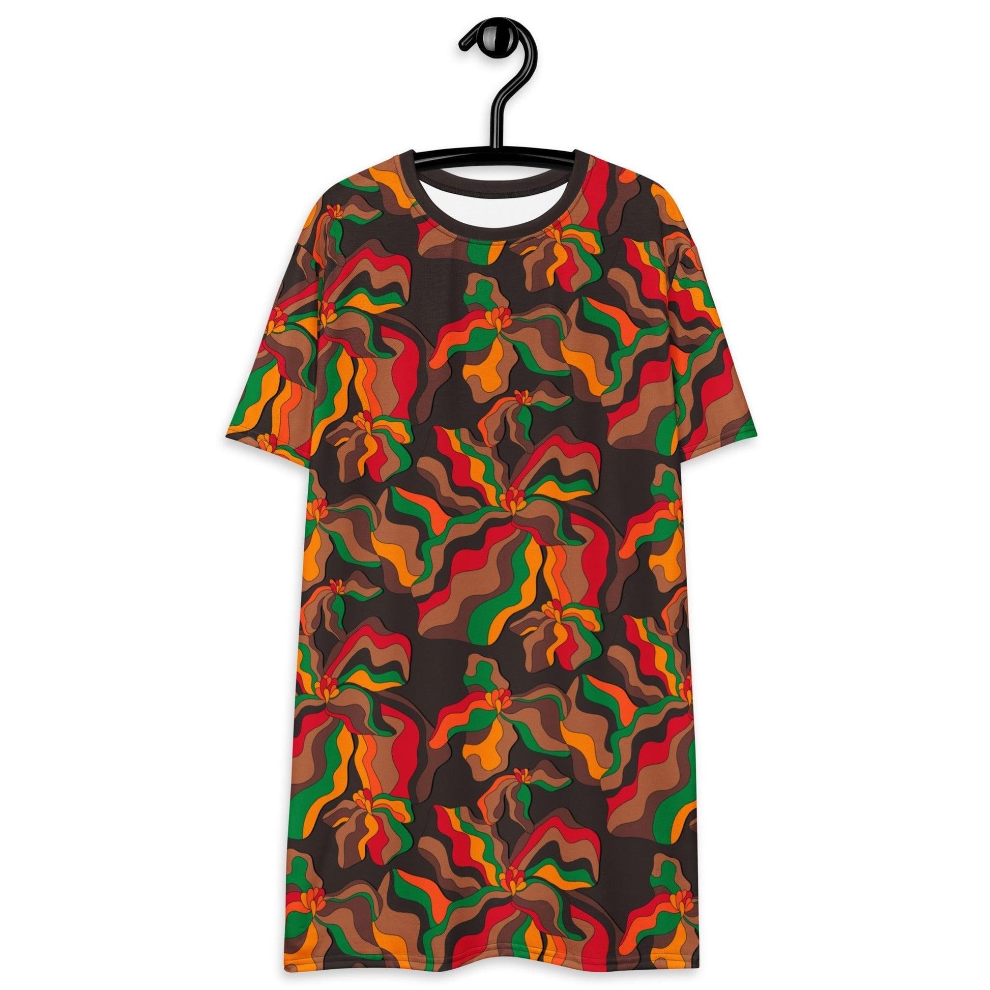 SASSY IRIS retro - T-Shirt Dress - SHALMIAK