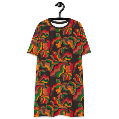 SASSY IRIS retro - T-Shirt Dress - SHALMIAK