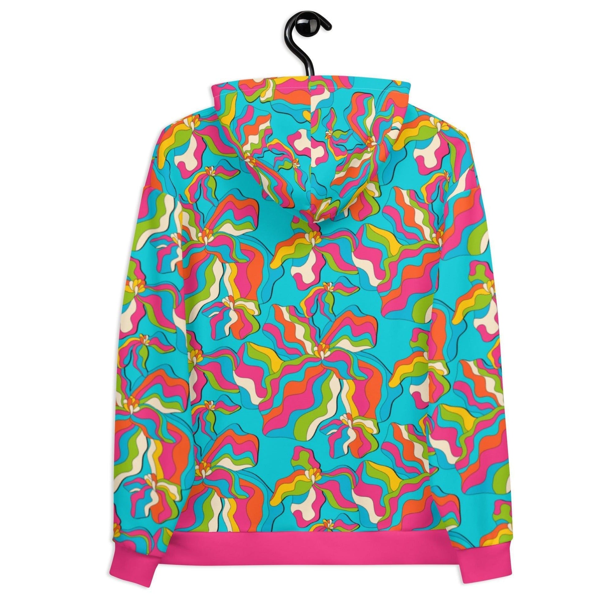 SASSY IRIS turquoise - Hoodie - SHALMIAK