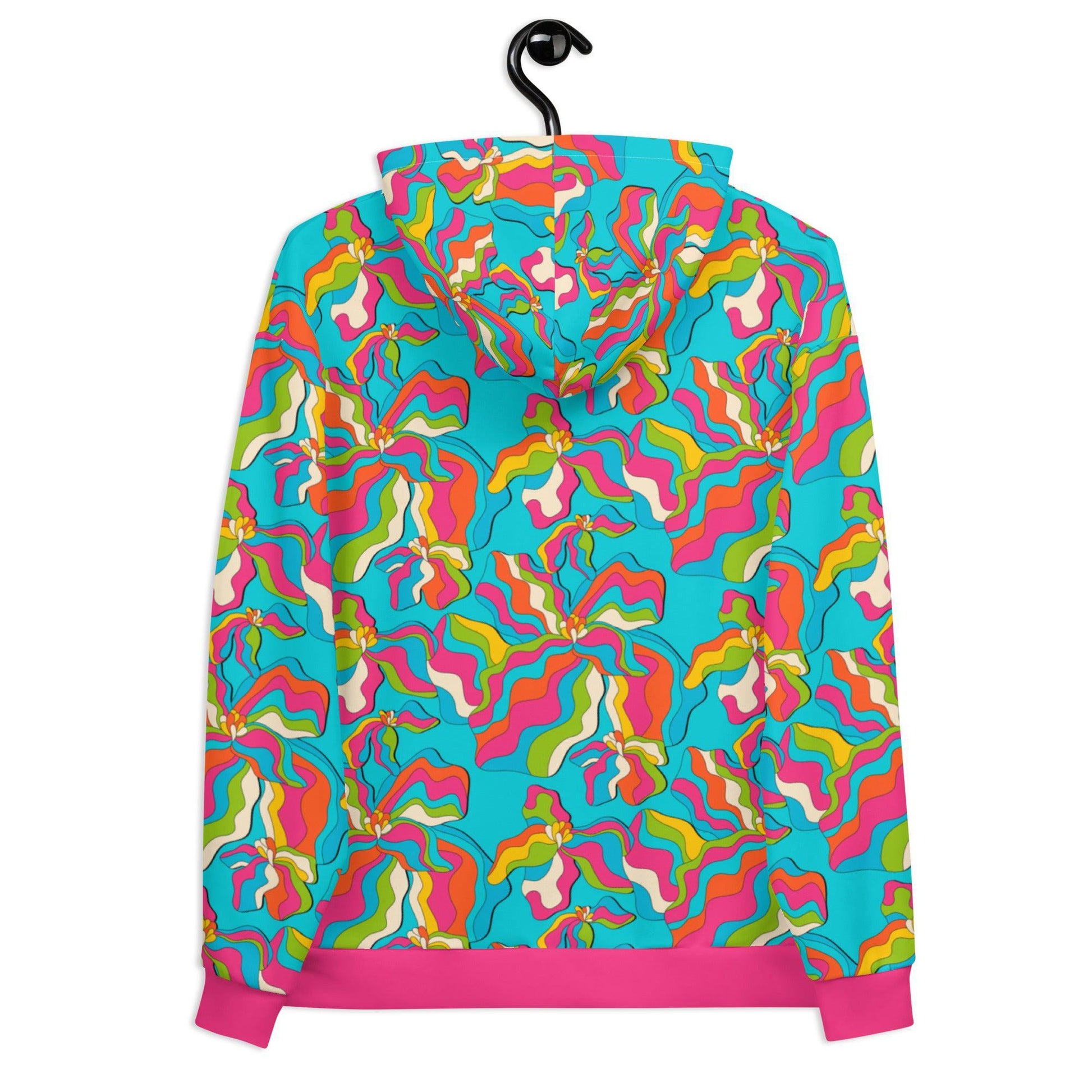 SASSY IRIS turquoise - Hoodie - SHALMIAK