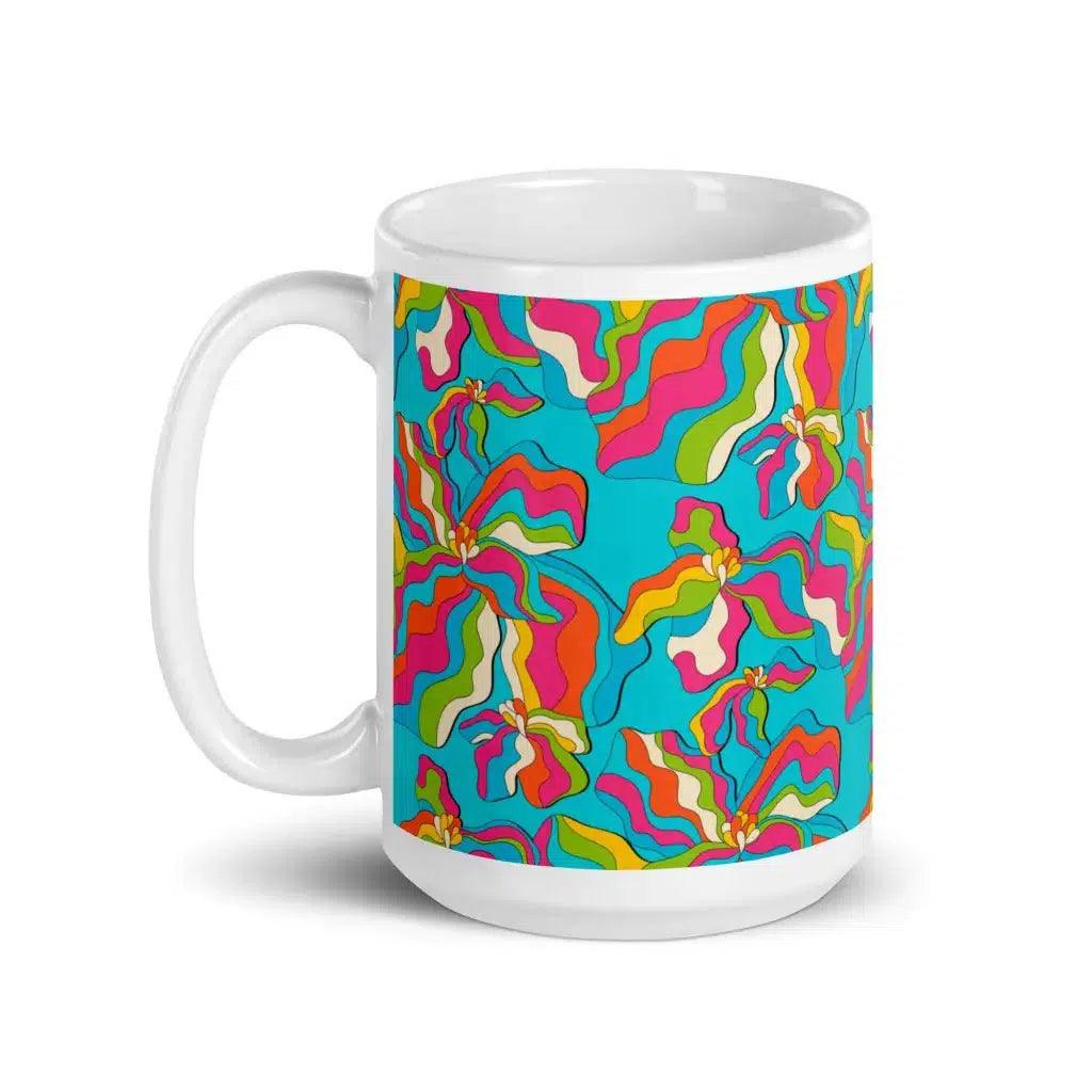 SASSY IRIS turquoise - Mug - SHALMIAK