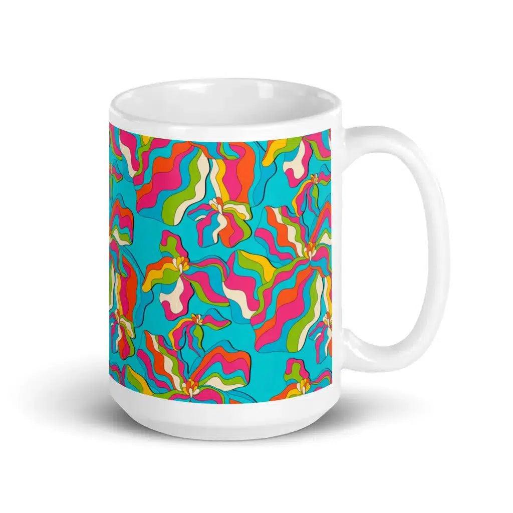 SASSY IRIS turquoise - Mug - SHALMIAK
