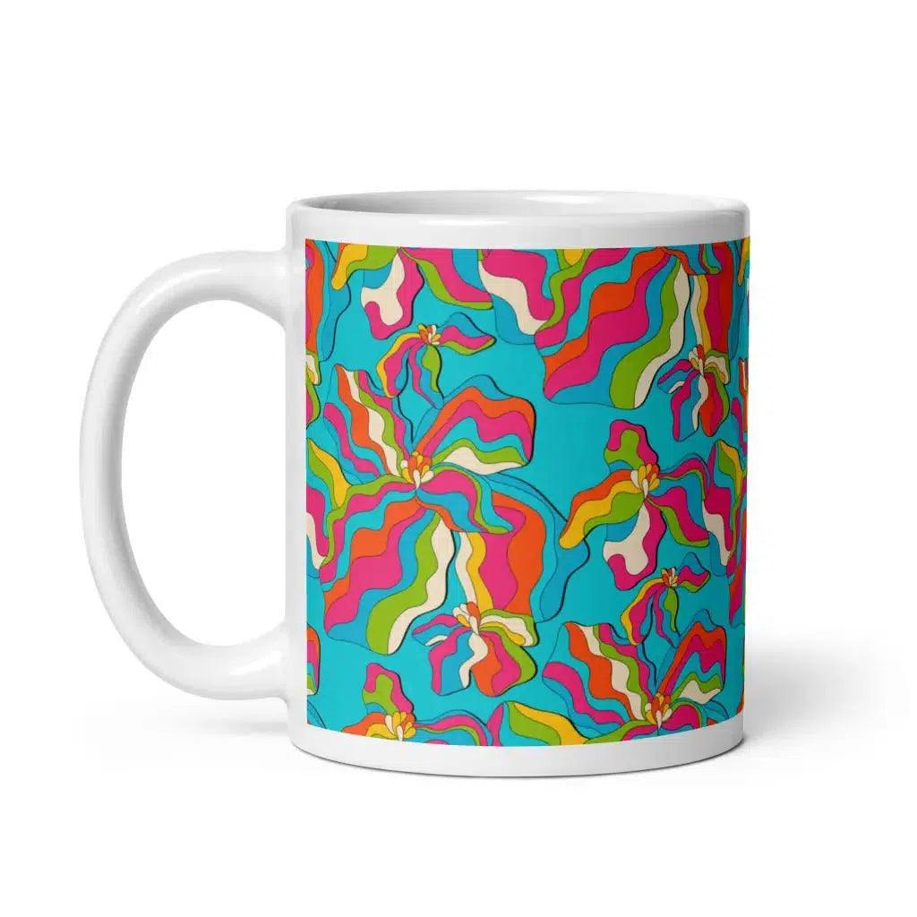 SASSY IRIS turquoise - Mug - SHALMIAK