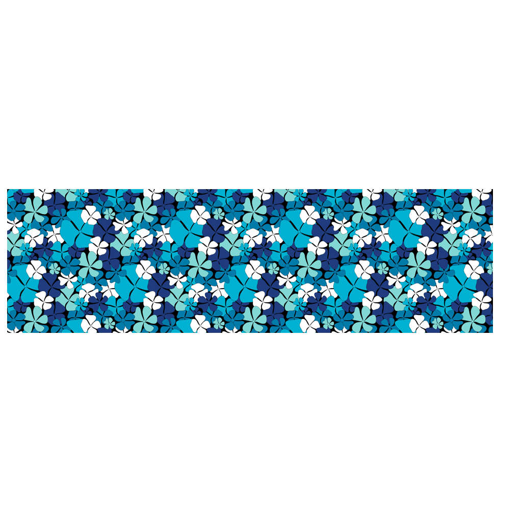 Scarf - ADELIE blue - Wild floral print