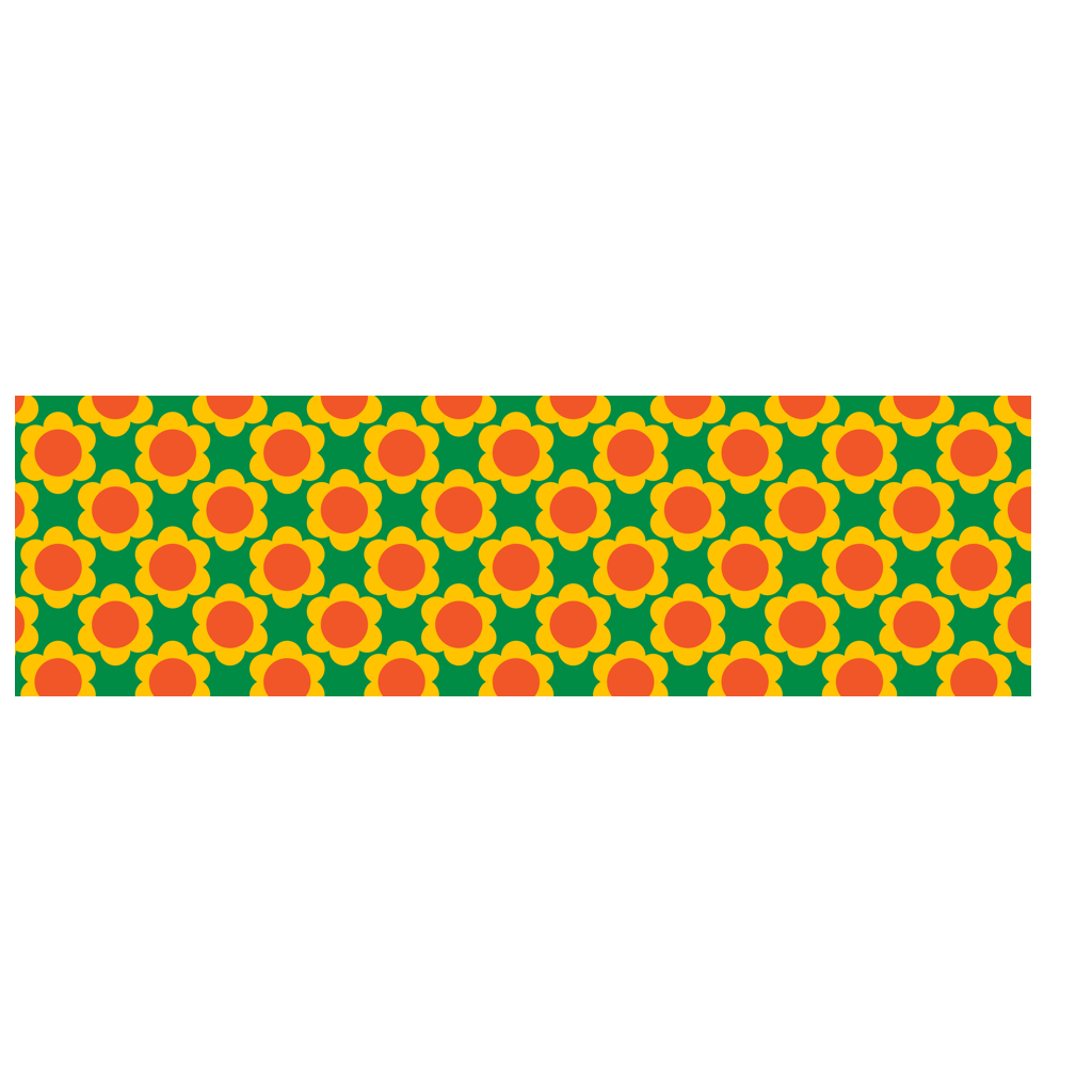 Scarf - ELLIE green - Classic floral print