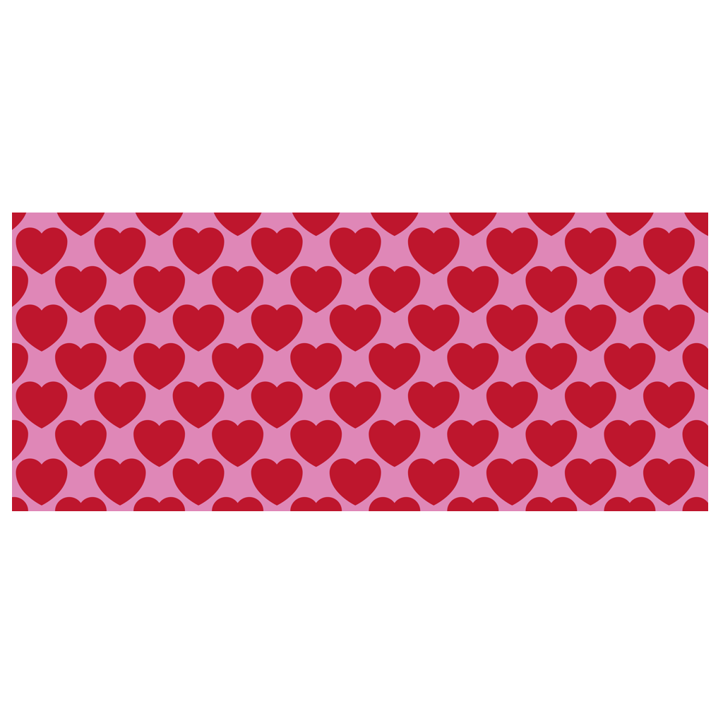 Scarf - ELLIE LOVE red - Bold heart print