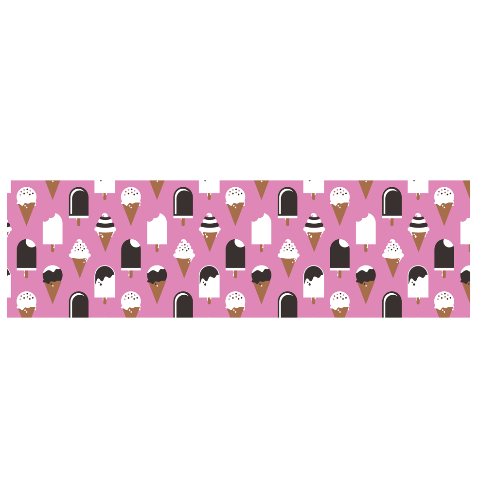Scarf - JÄDE pink - Happy ice cream print