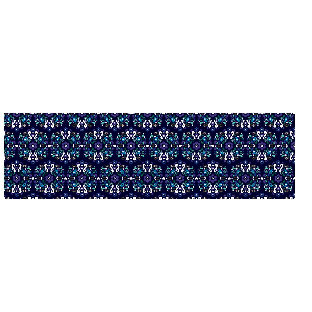 Scarf - PEACOCK LOVE mystic blue - Glorious peacock print