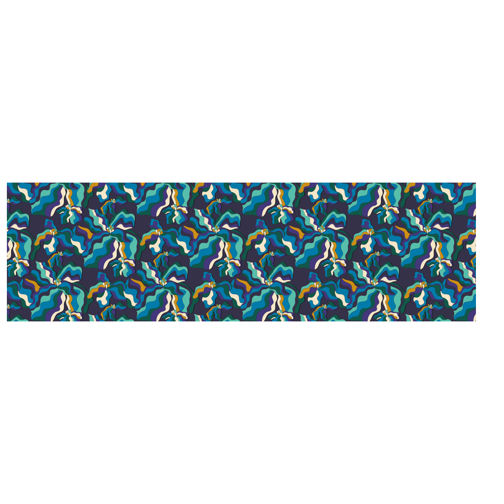 Scarf - SASSY IRIS purple - Bold iris flower print