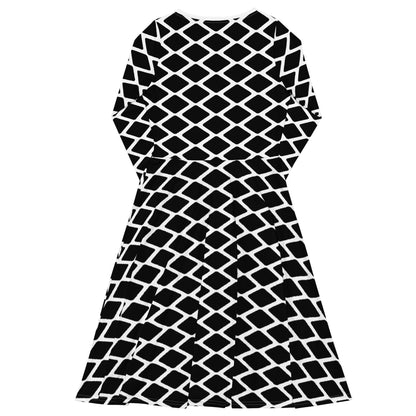 SHALMIAKKI black - Midi Dress With Pockets - SHALMIAK