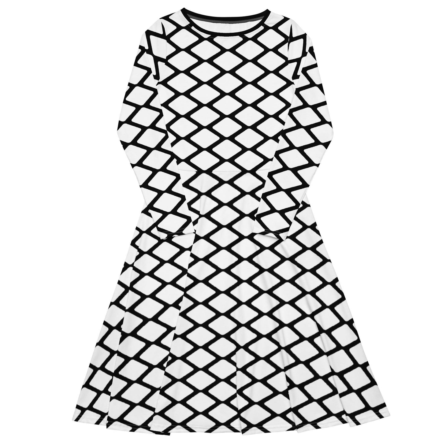 SHALMIAKKI white - Midi Dress With Pockets - SHALMIAK