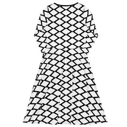 SHALMIAKKI white - Midi Dress With Pockets - SHALMIAK