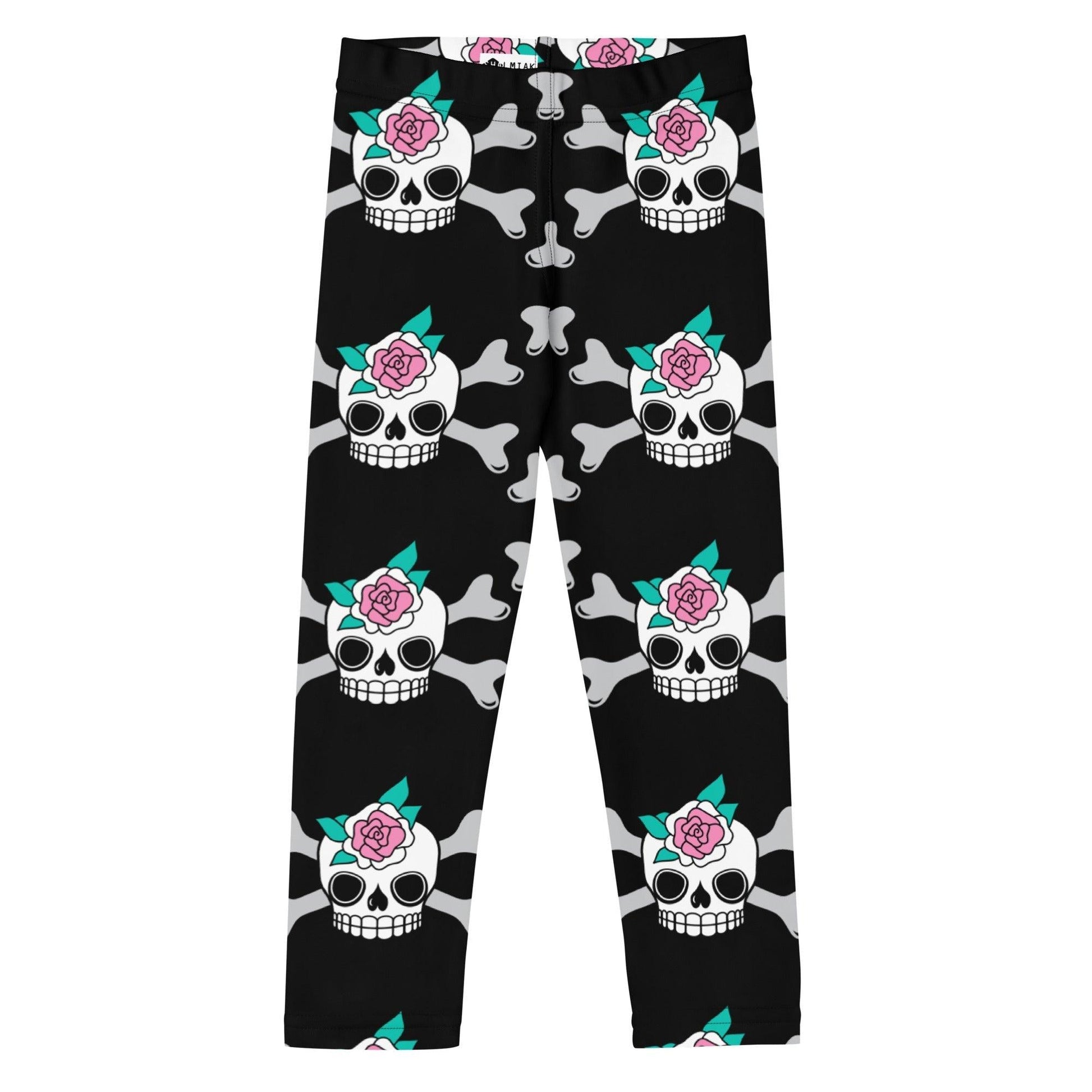 SKULLROSE black - 2 - Kids' Leggings - SHALMIAK