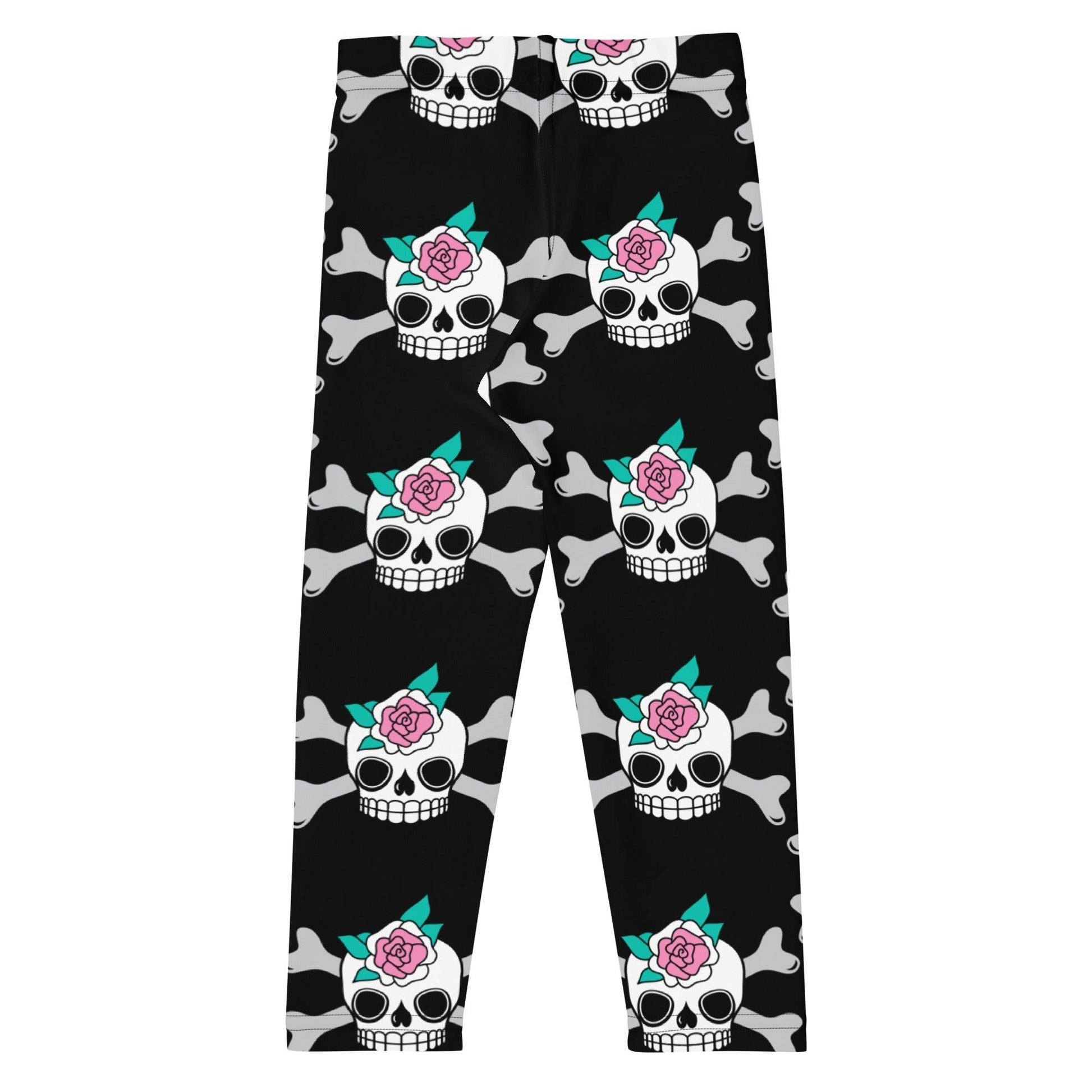 SKULLROSE black - 2 - Kids' Leggings - SHALMIAK