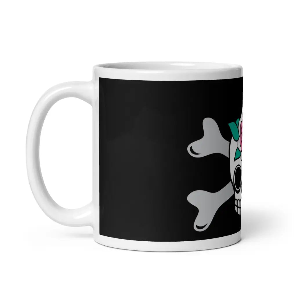 SKULLROSE black - Ceramic Mug