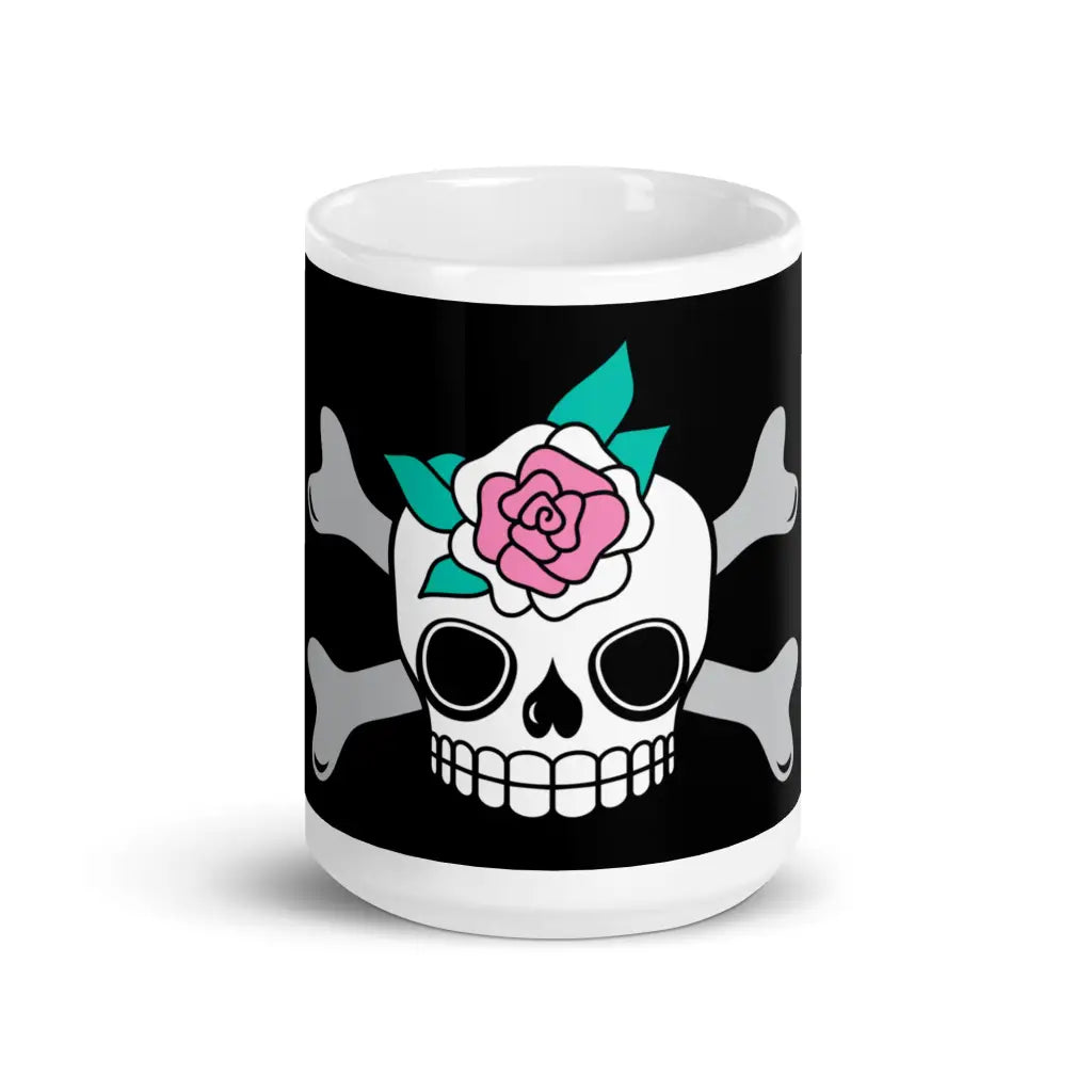 SKULLROSE black - Ceramic Mug