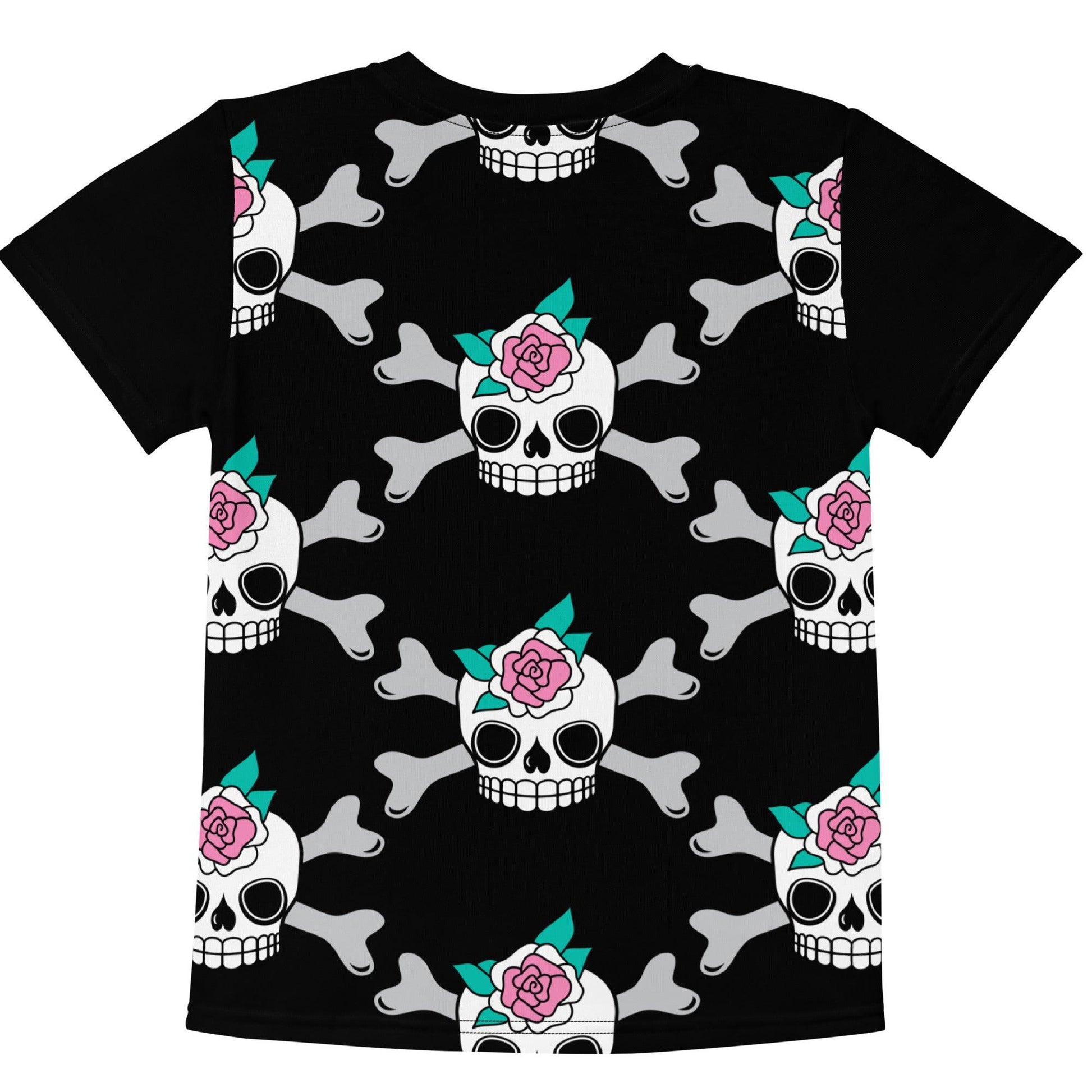 SKULLROSE black - Kids' T-Shirt - SHALMIAK