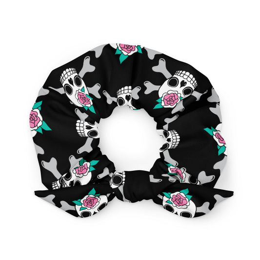 SKULLROSE black - Scrunchie - SHALMIAK
