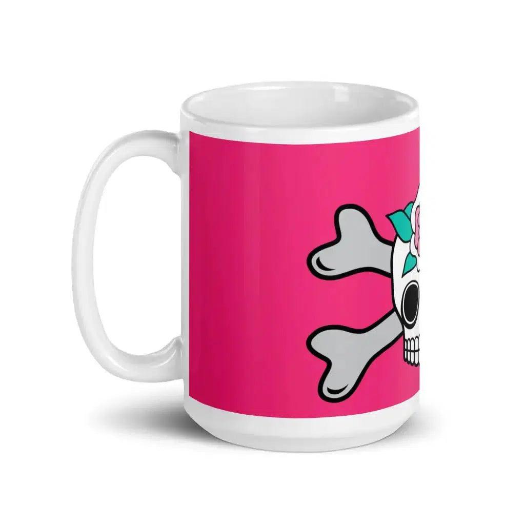 SKULLROSE pink - Mug - SHALMIAK
