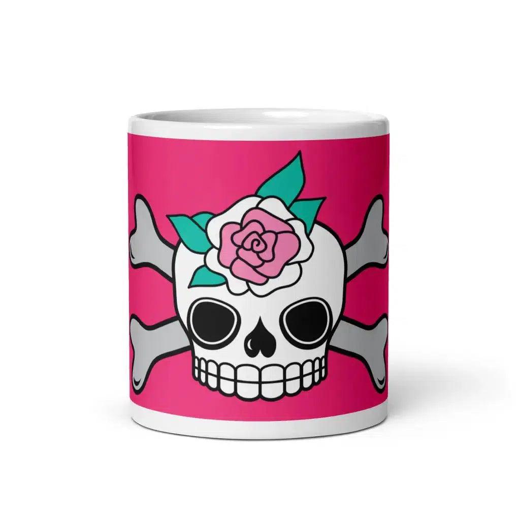 SKULLROSE pink - Mug - SHALMIAK