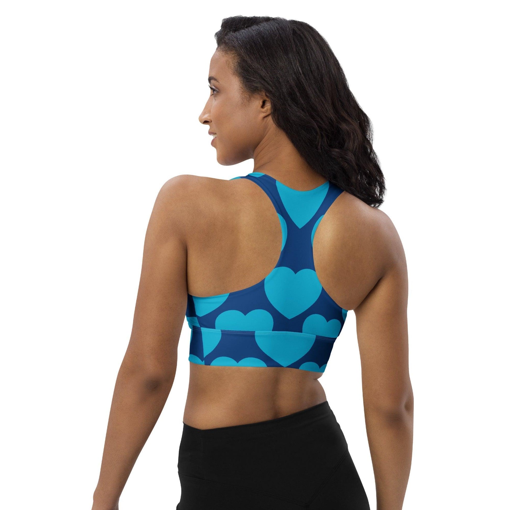Sports Bra - ELLIE LOVE blues - SHALMIAK