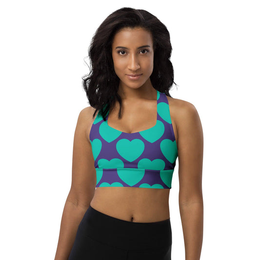 Sports Bra - ELLIE LOVE mint purple - SHALMIAK