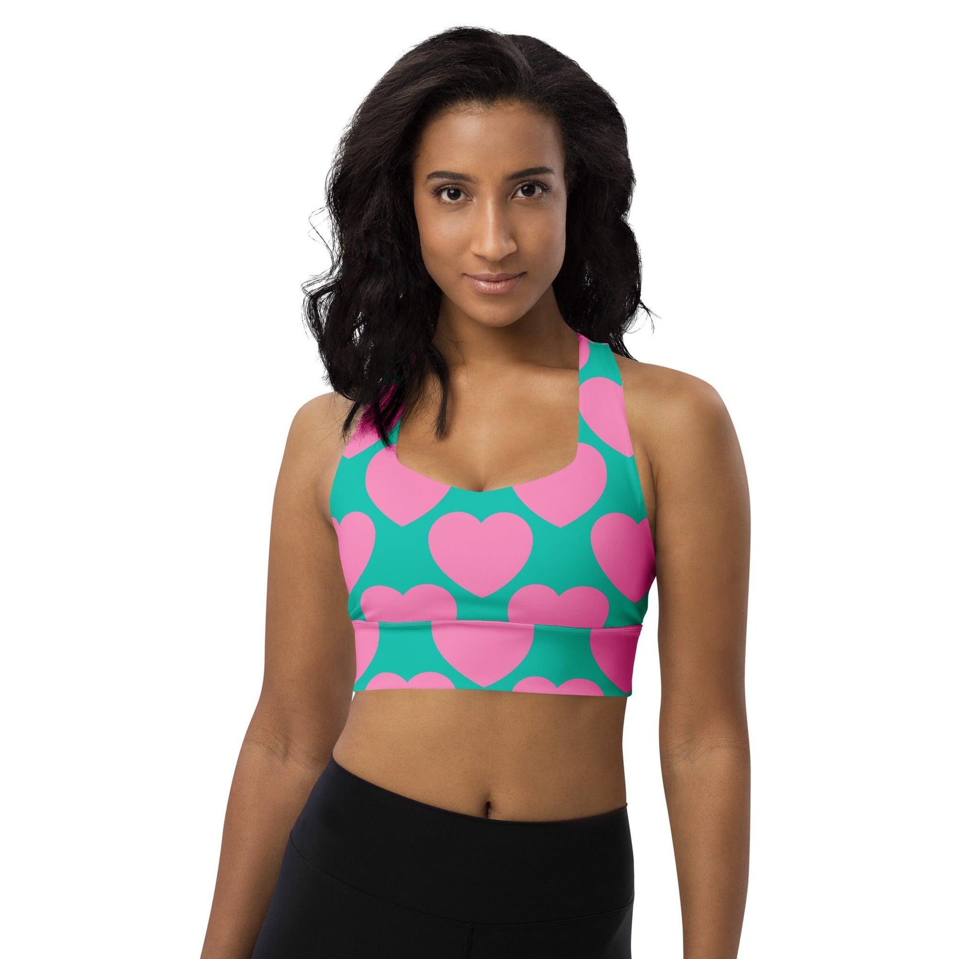 Sports Bra - ELLIE LOVE pink mint - SHALMIAK