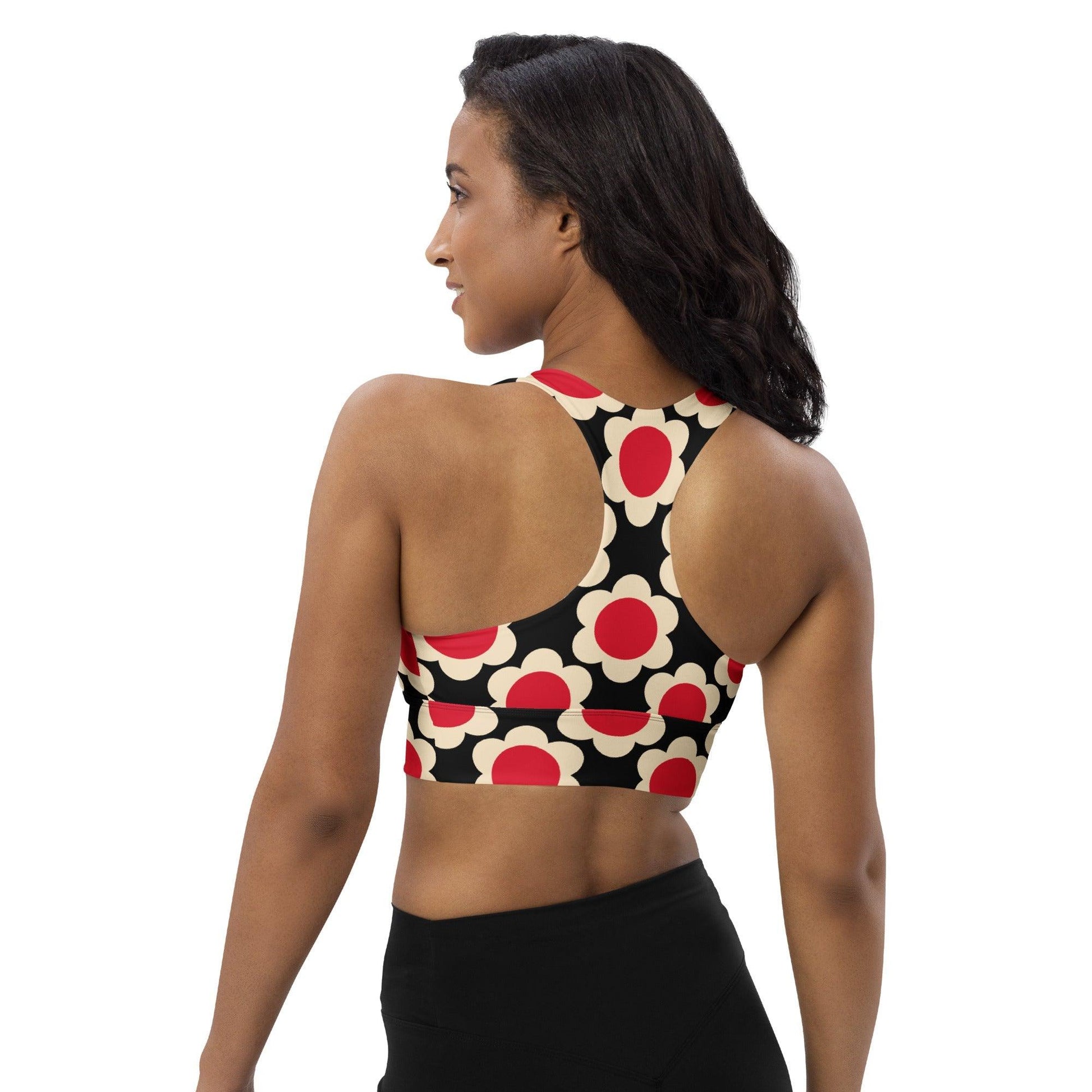 Sports Bra - ELLIE red black - SHALMIAK