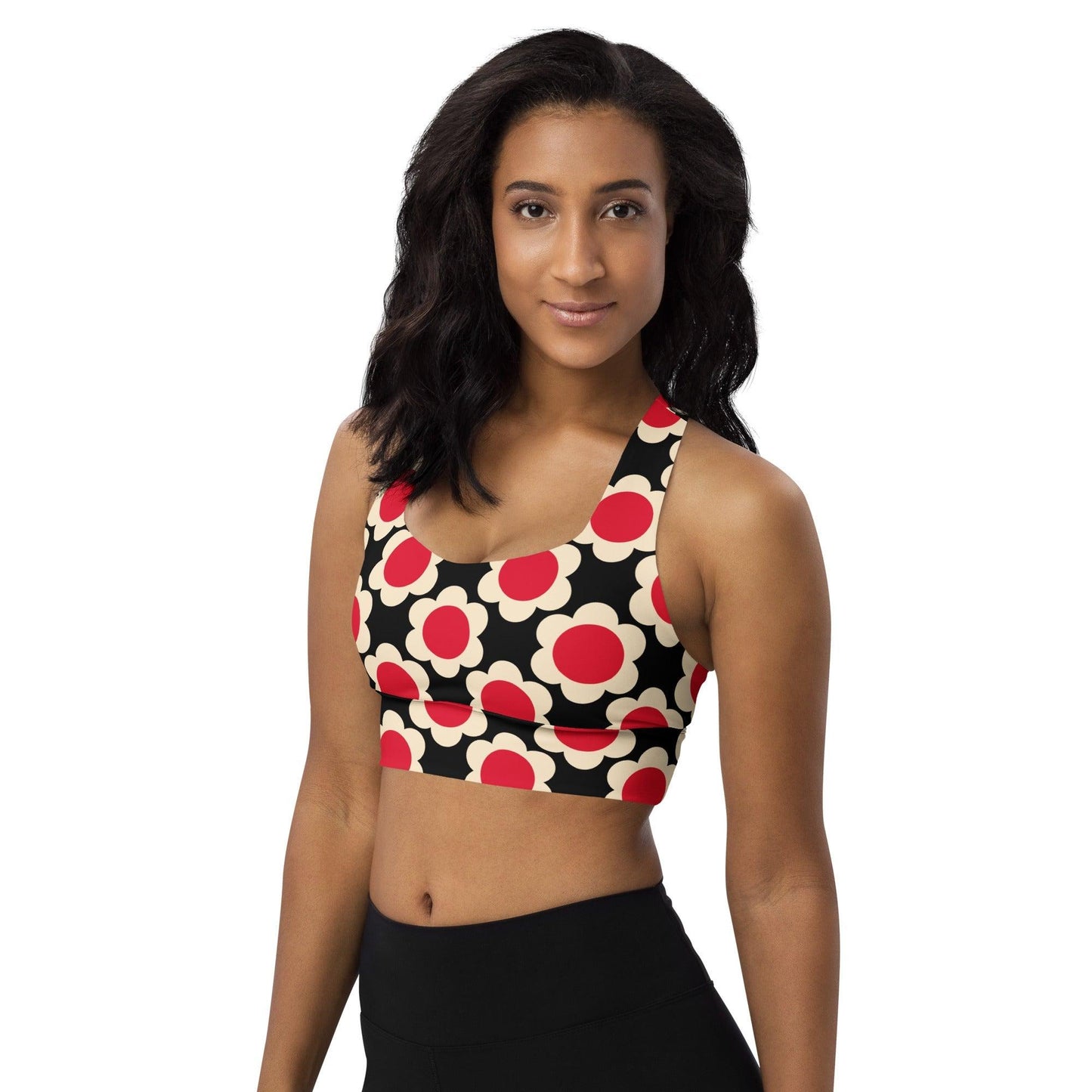 Sports Bra - ELLIE red black - SHALMIAK