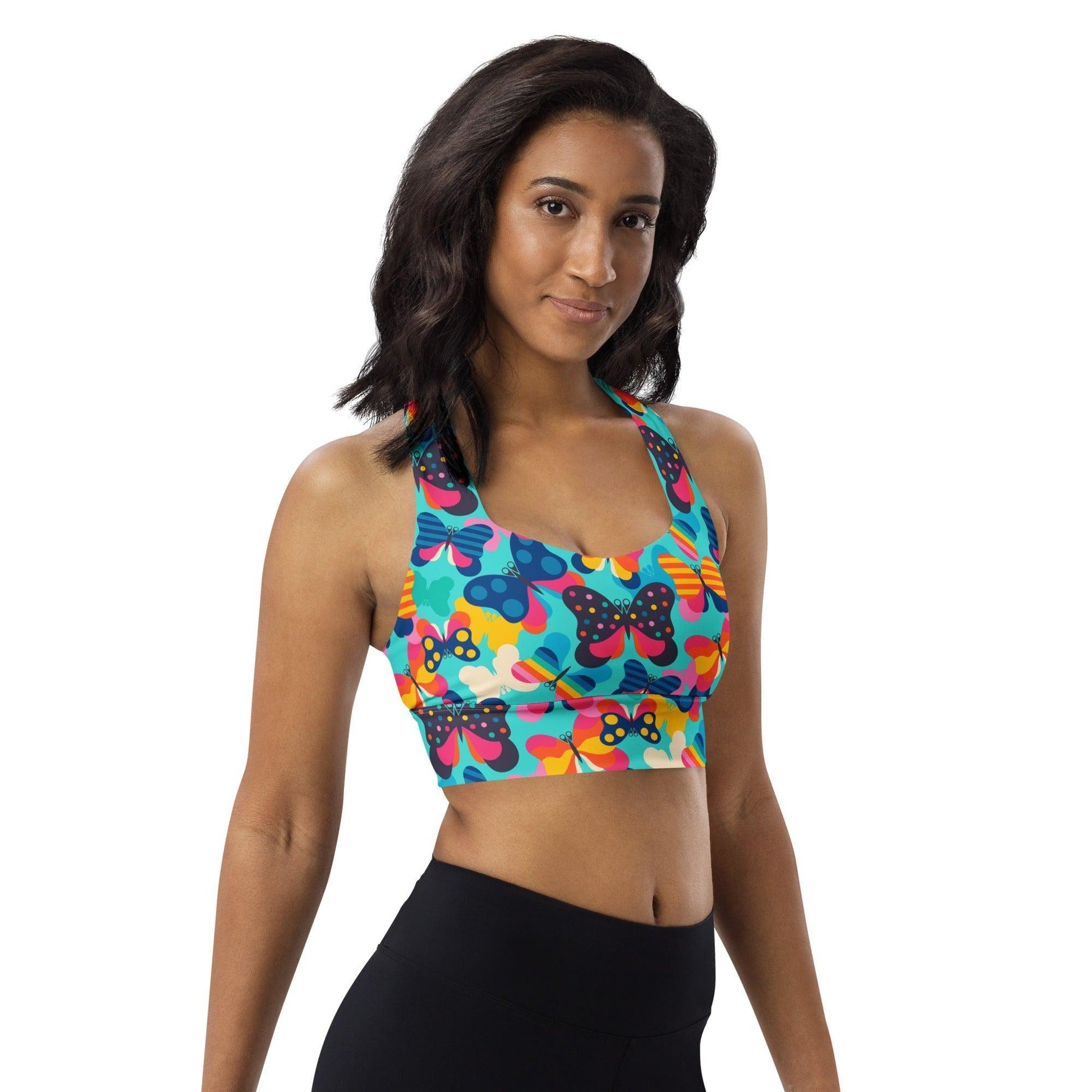 Sports Bra - FLYRAVE turquoise - SHALMIAK