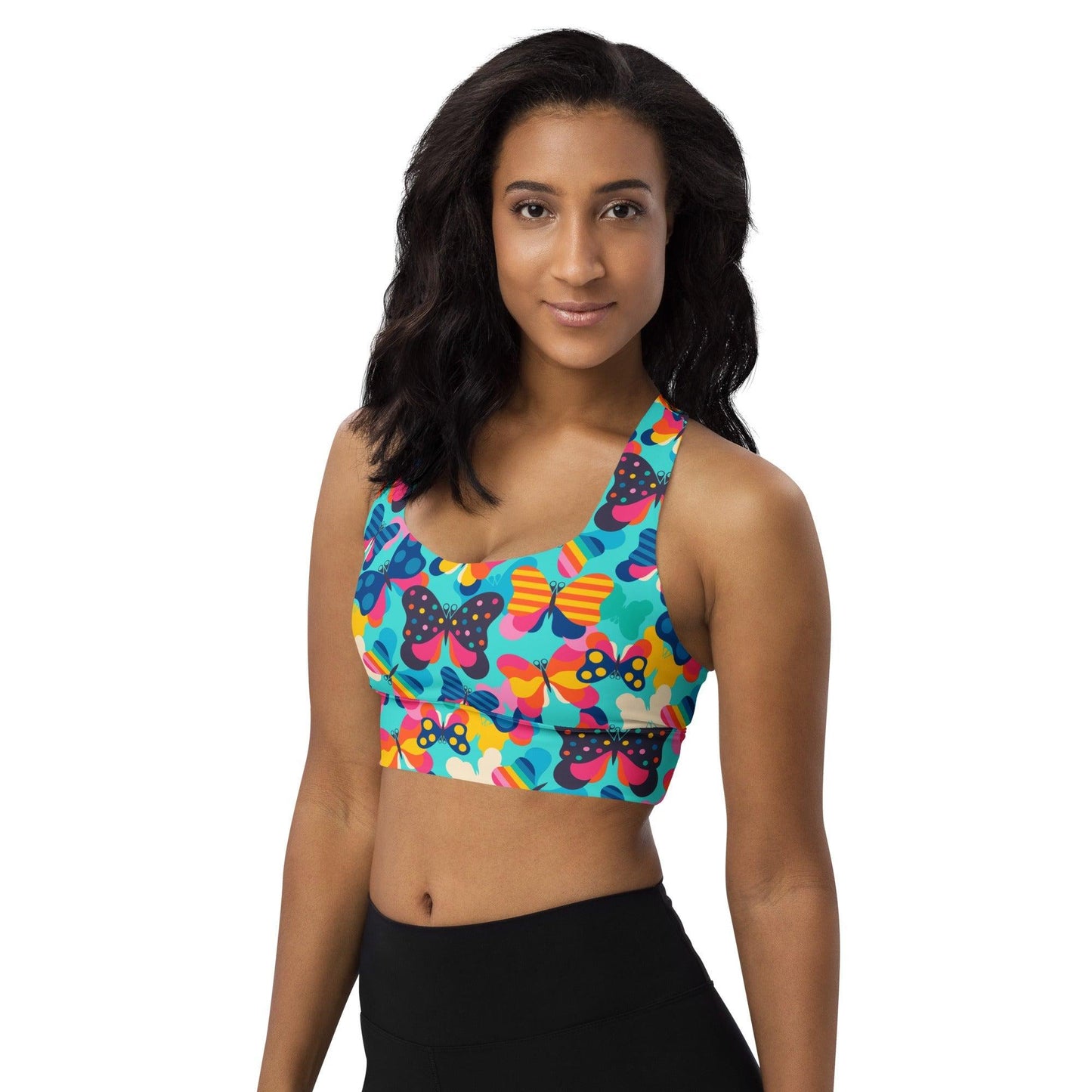 Sports Bra - FLYRAVE turquoise - SHALMIAK