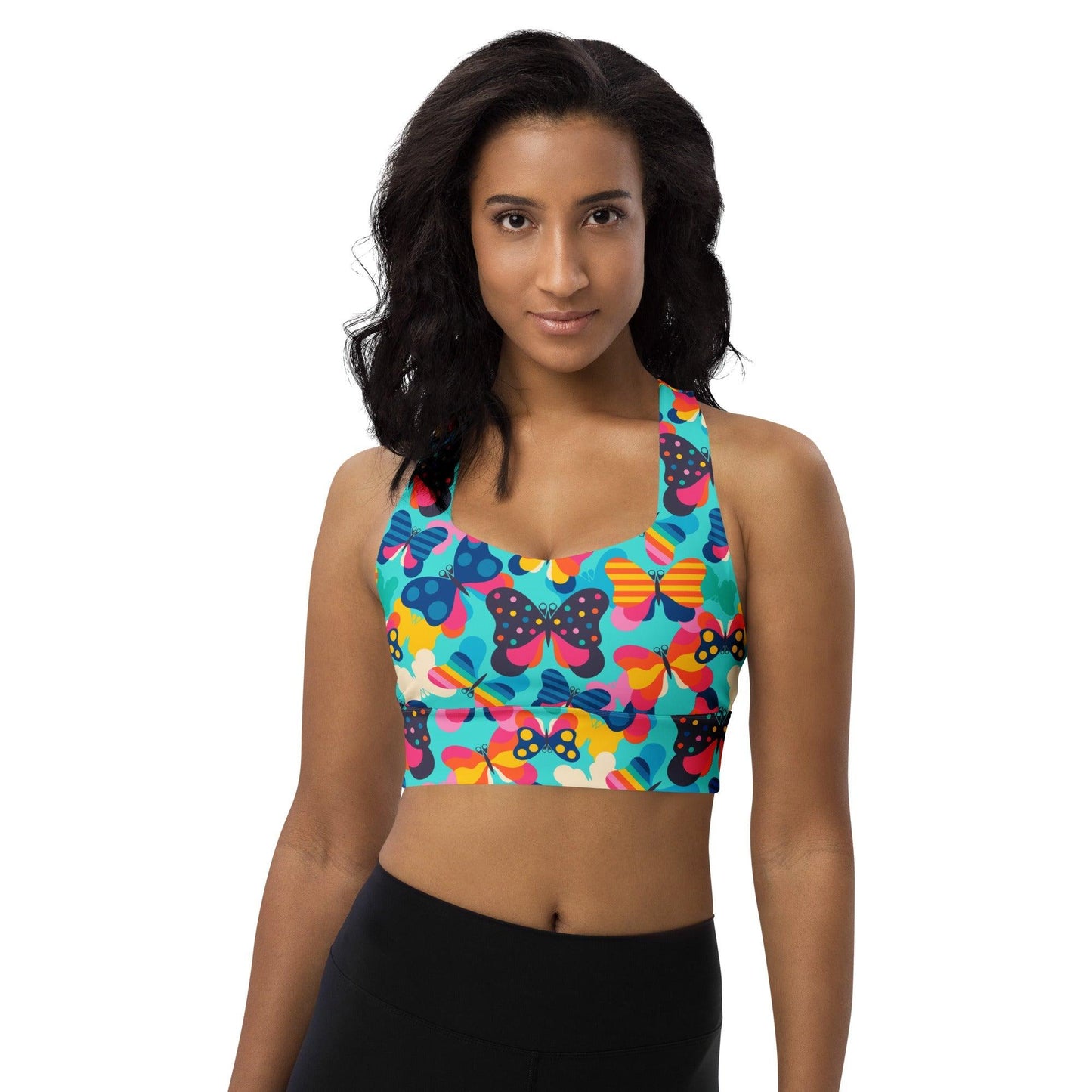 Sports Bra - FLYRAVE turquoise - SHALMIAK