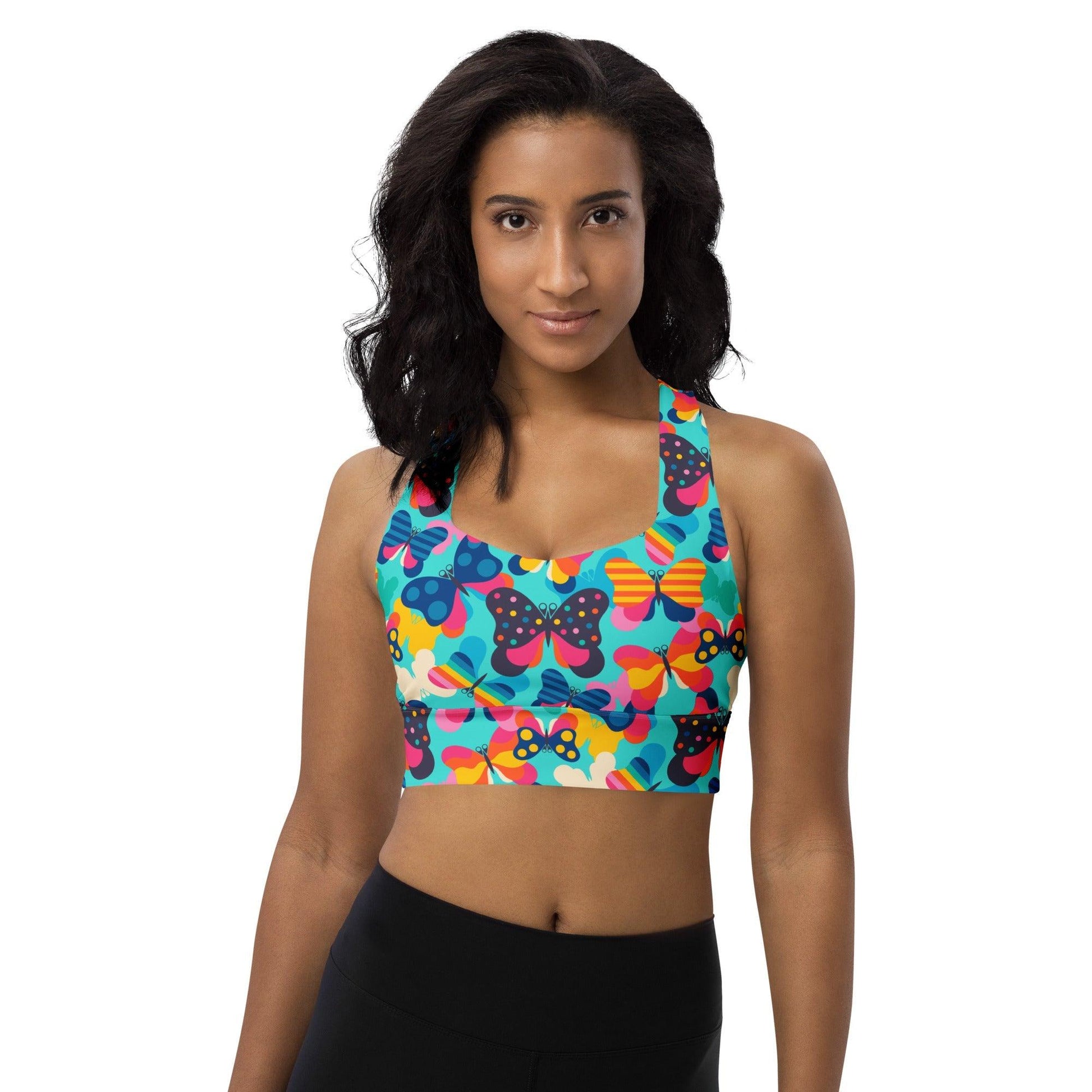 Sports Bra - FLYRAVE turquoise - SHALMIAK