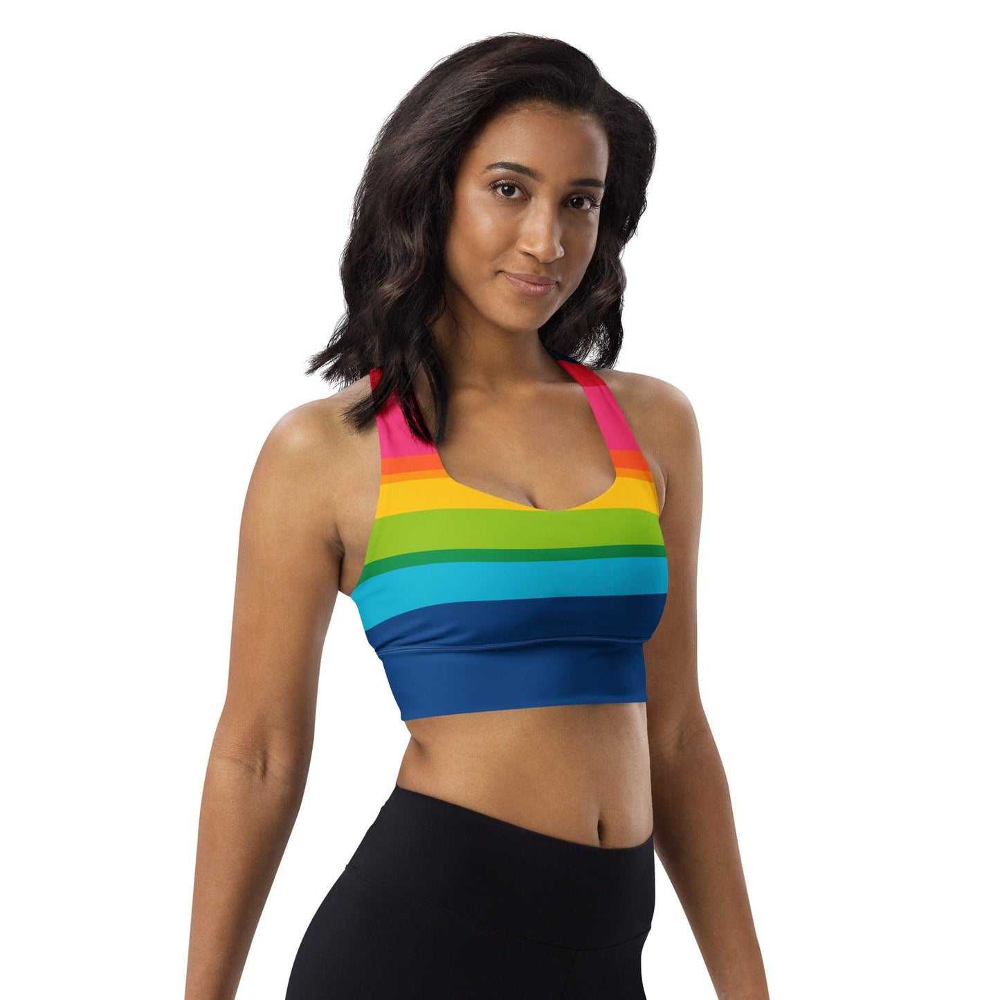 Sports Bra - RAINBOW STRIPE - SHALMIAK