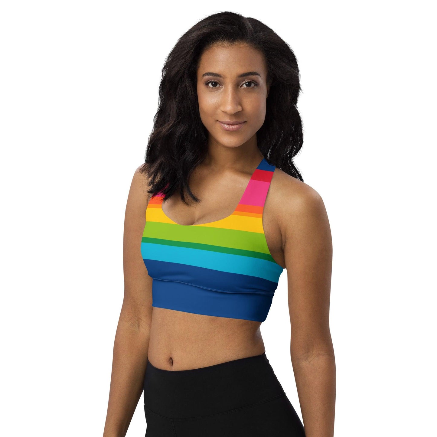 Sports Bra - RAINBOW STRIPE - SHALMIAK