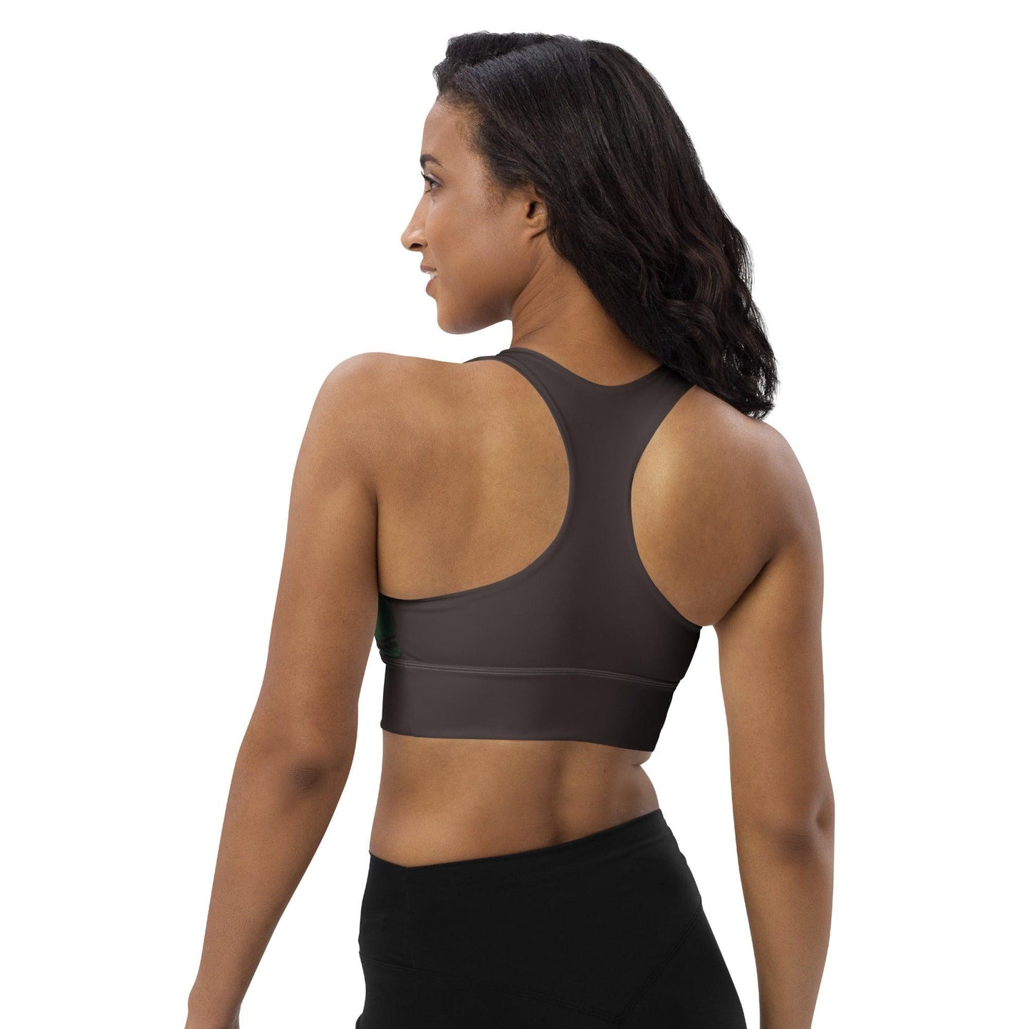 Sports Bra - WAVY forest - SHALMIAK