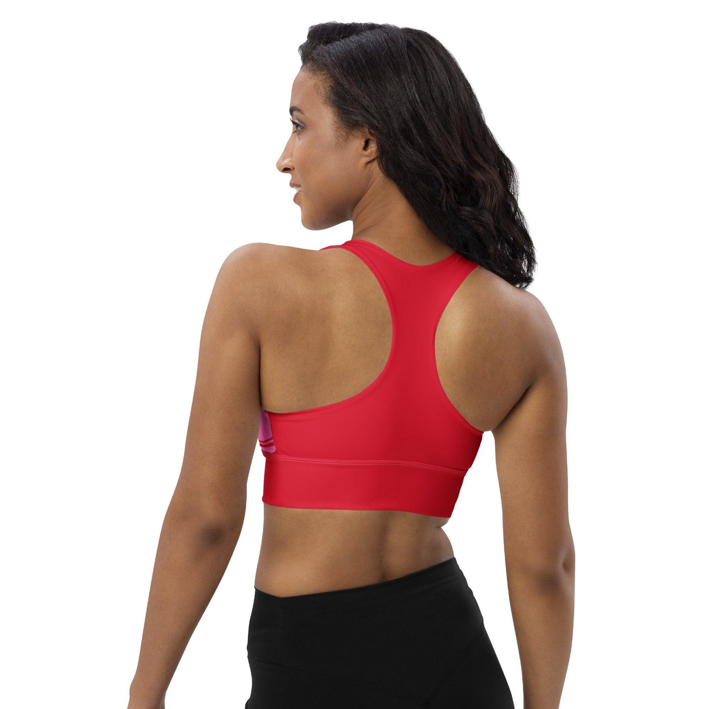 Sports Bra - WAVY red pink - SHALMIAK