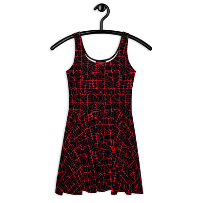 STONE SPIRIT black red - Skater Dress - SHALMIAK