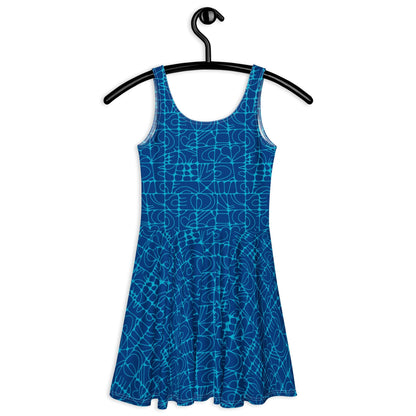STONE SPIRIT blue - Skater Dress - SHALMIAK