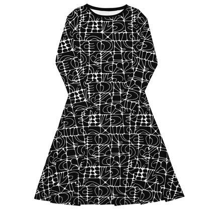 STONE SPIRIT bw - Midi Dress With Pockets - SHALMIAK