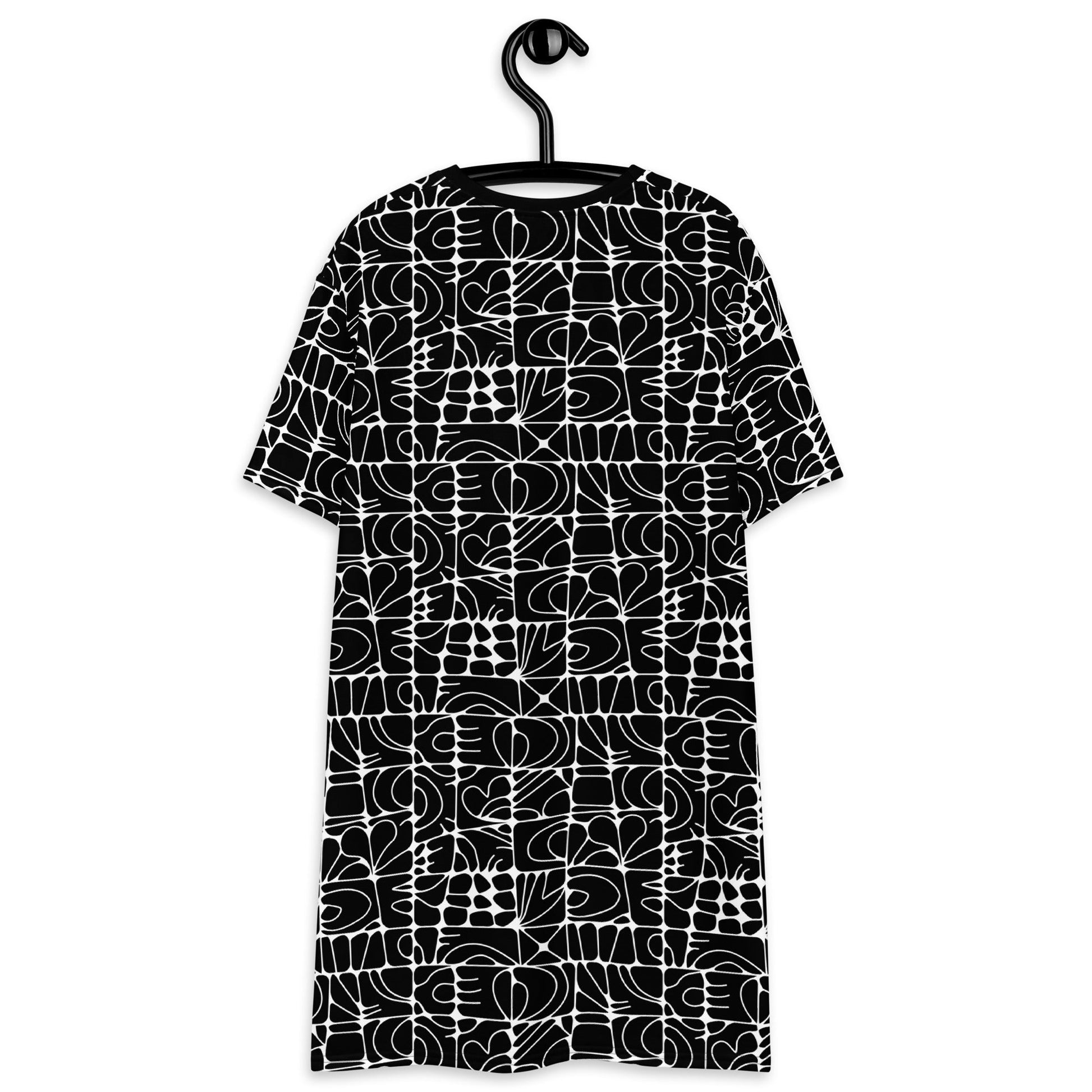 STONE SPIRIT bw - T-Shirt Dress - SHALMIAK